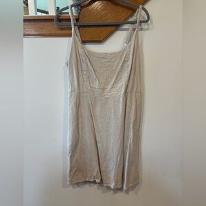 Old Navy Linen-Blend Cami Mini Dress in beige